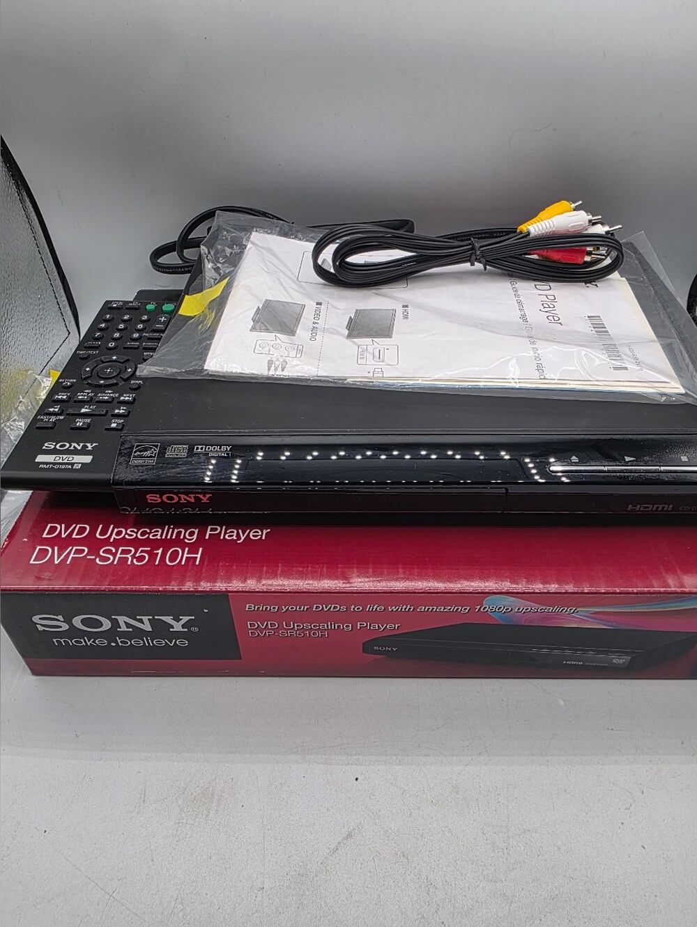 Sony DVP-SR510H DVD Player - Black With Remote.